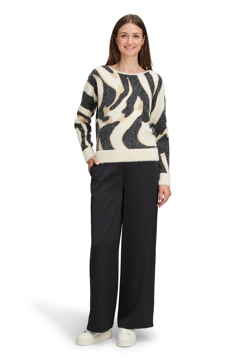 Pullover mit abstraktem Jacquard-Muster