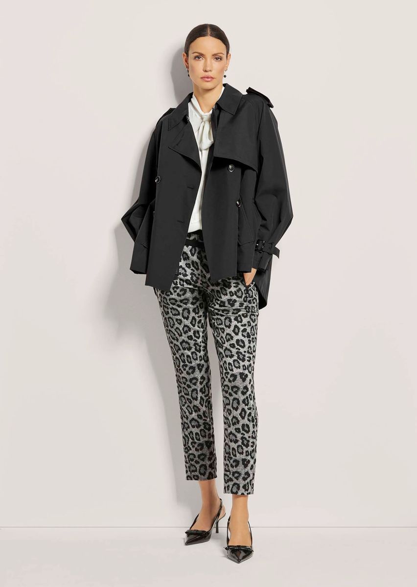 Oversized Doppelreihiger Kurz-Trenchcoat