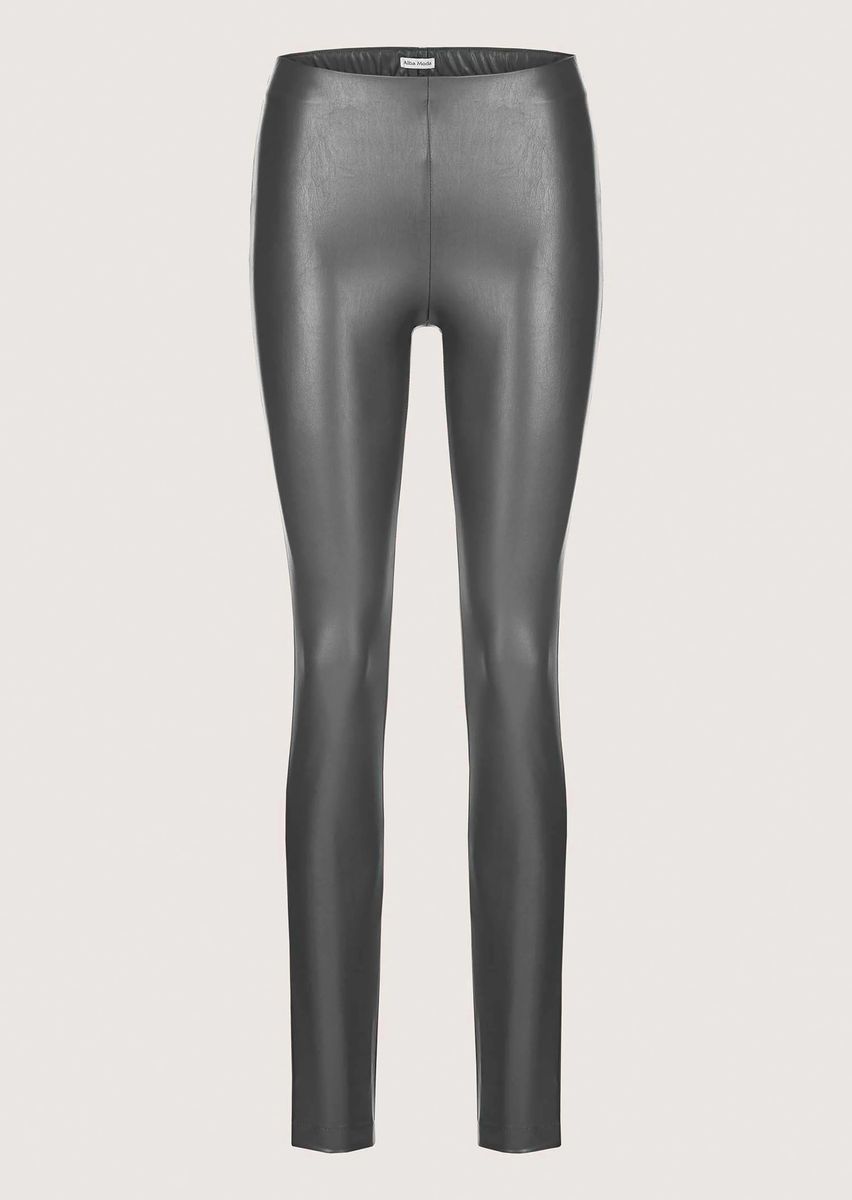 Schmale Leggings in Leder-Optik