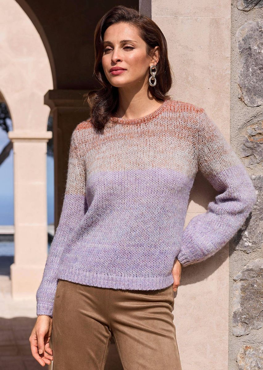 Strickpullover mit Farbverlauf