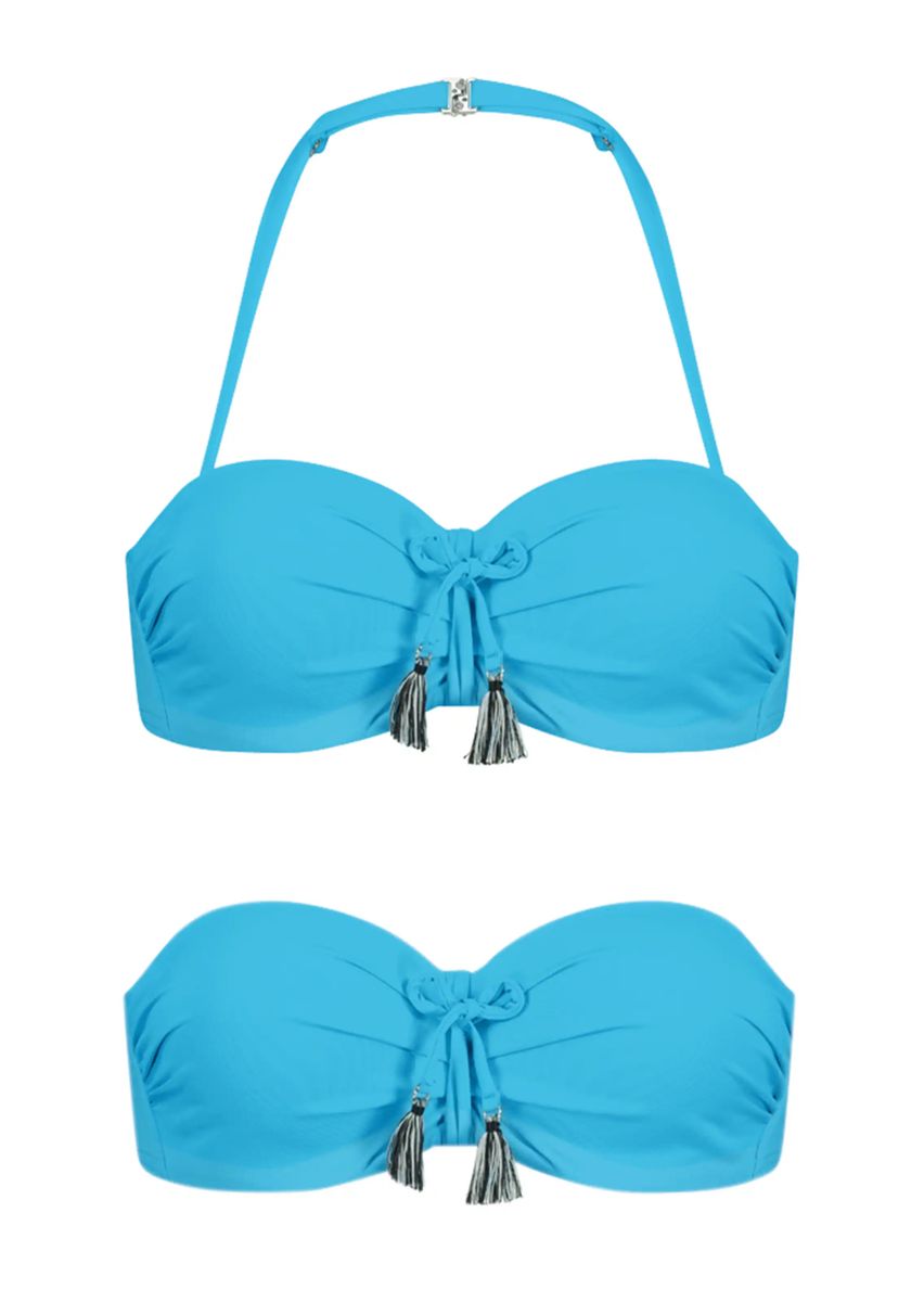 Vielseitiges Bandeau-Bikinioberteil