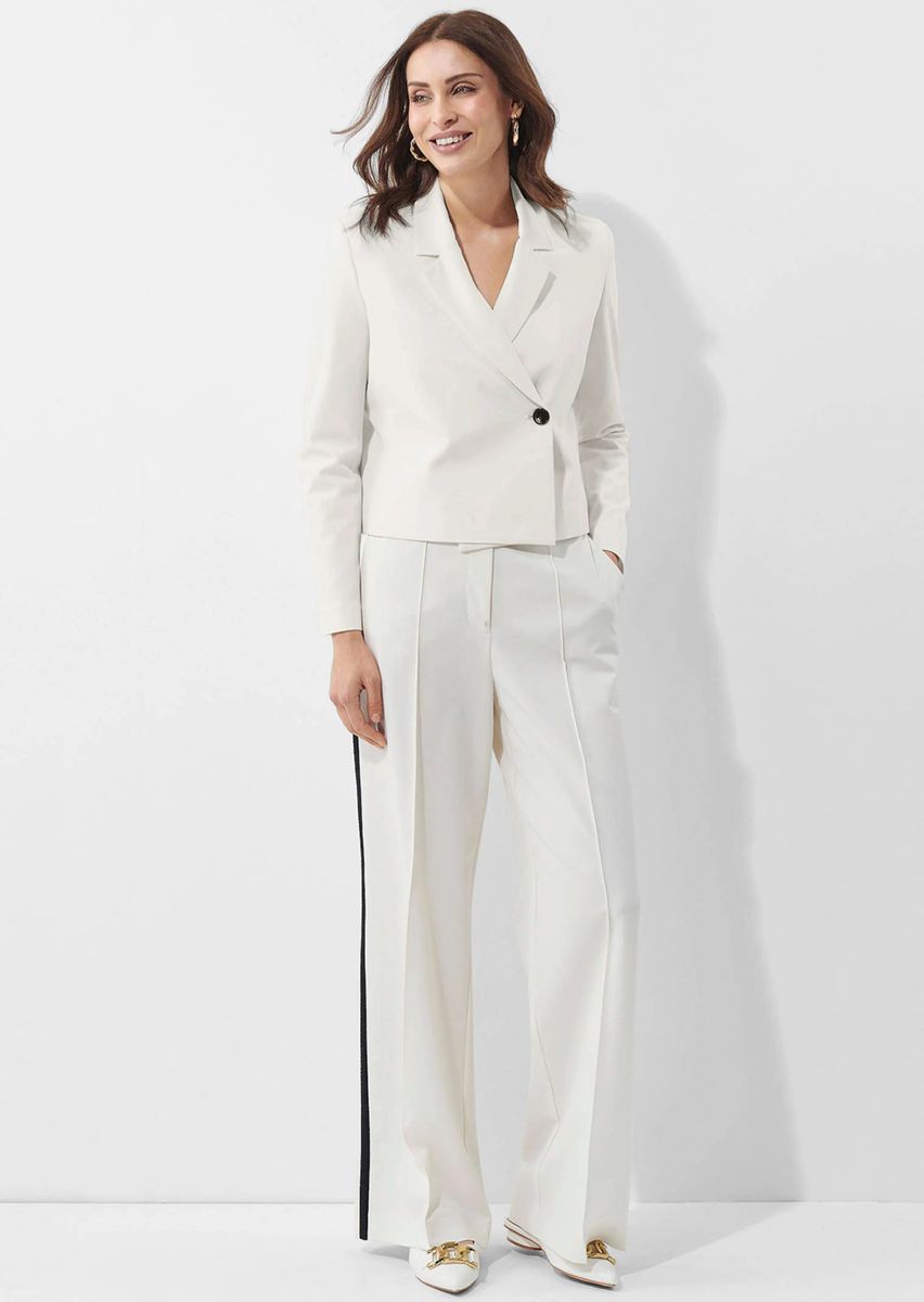 Asymmetrischer Taillierter Cropped-Blazer