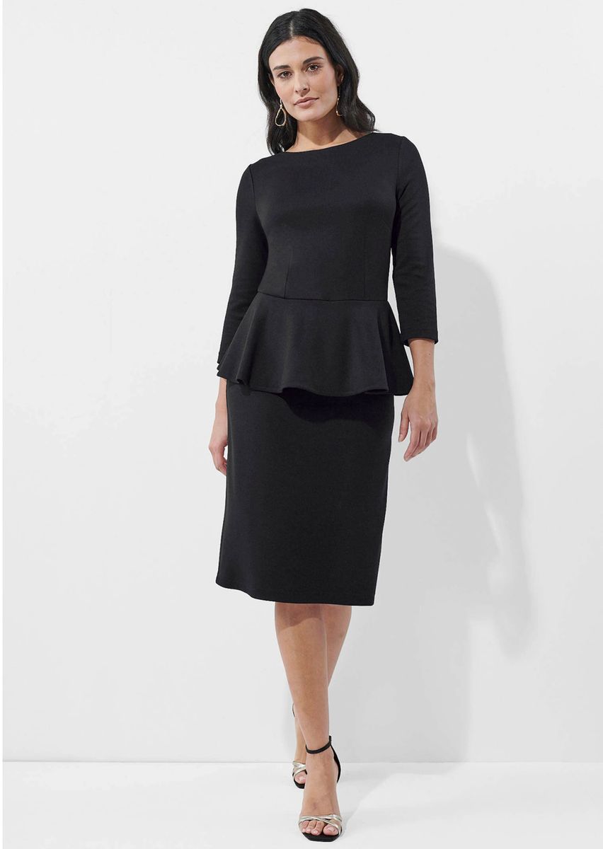 Elegantes Midi-Kleid mit Schößchen