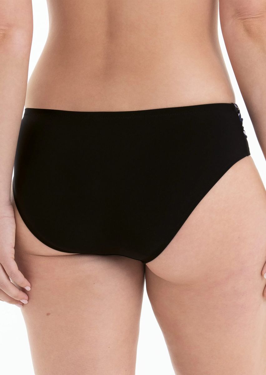 High-Waisted Bikini-Hose mit Raffung