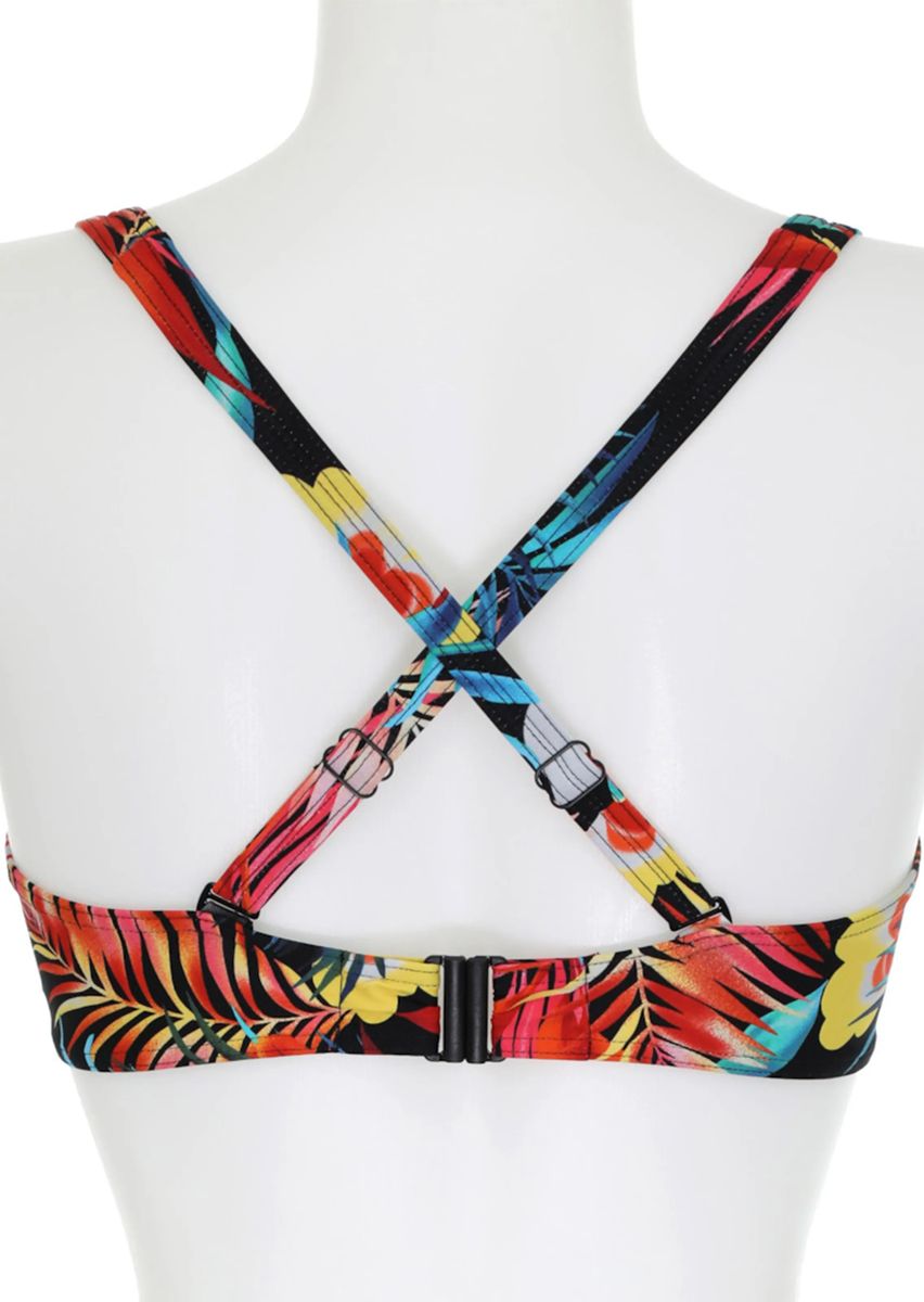 Bikini-Oberteil mit tropischem Print