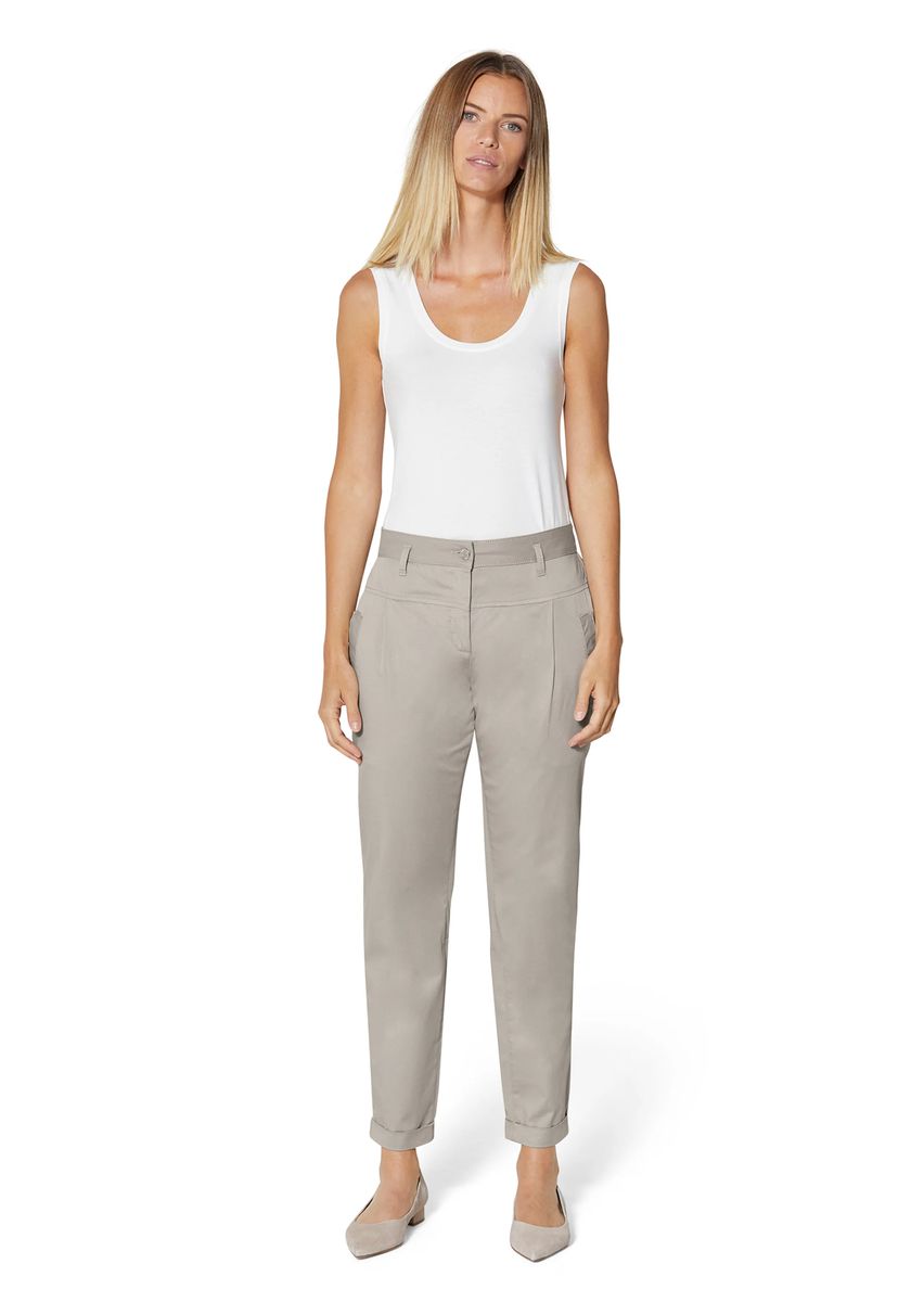 Chino-Hose mit Bundfalten