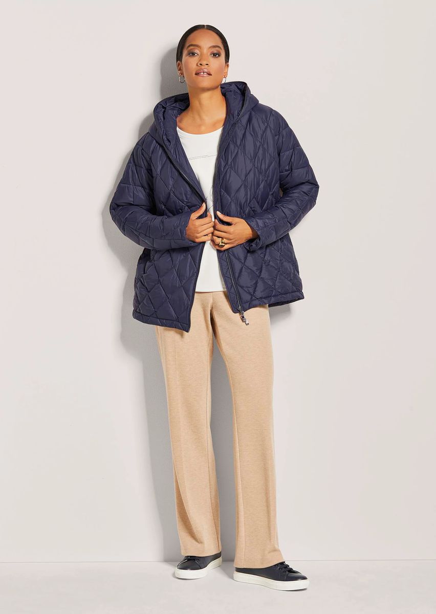 Oversize Steppjacke mit Kapuze