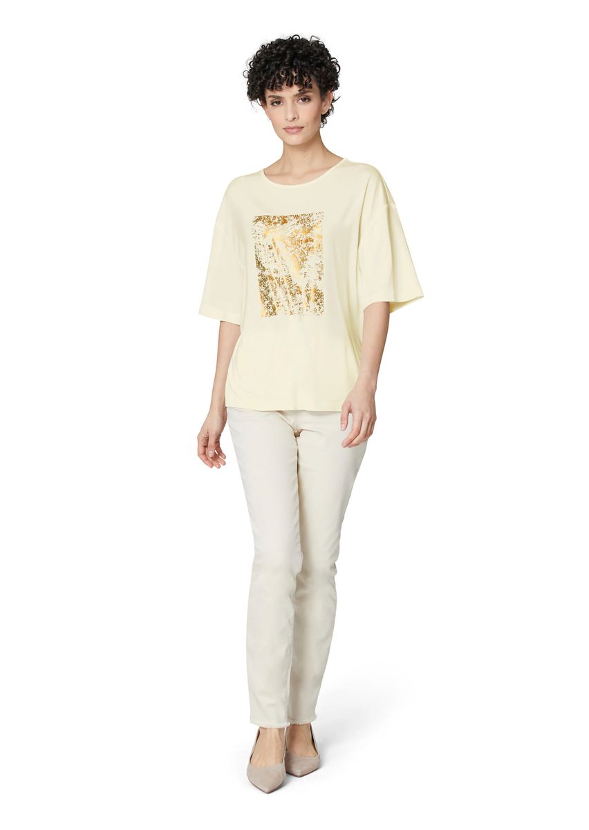 Oversized-Shirt mit metallischem Grafik-Print
