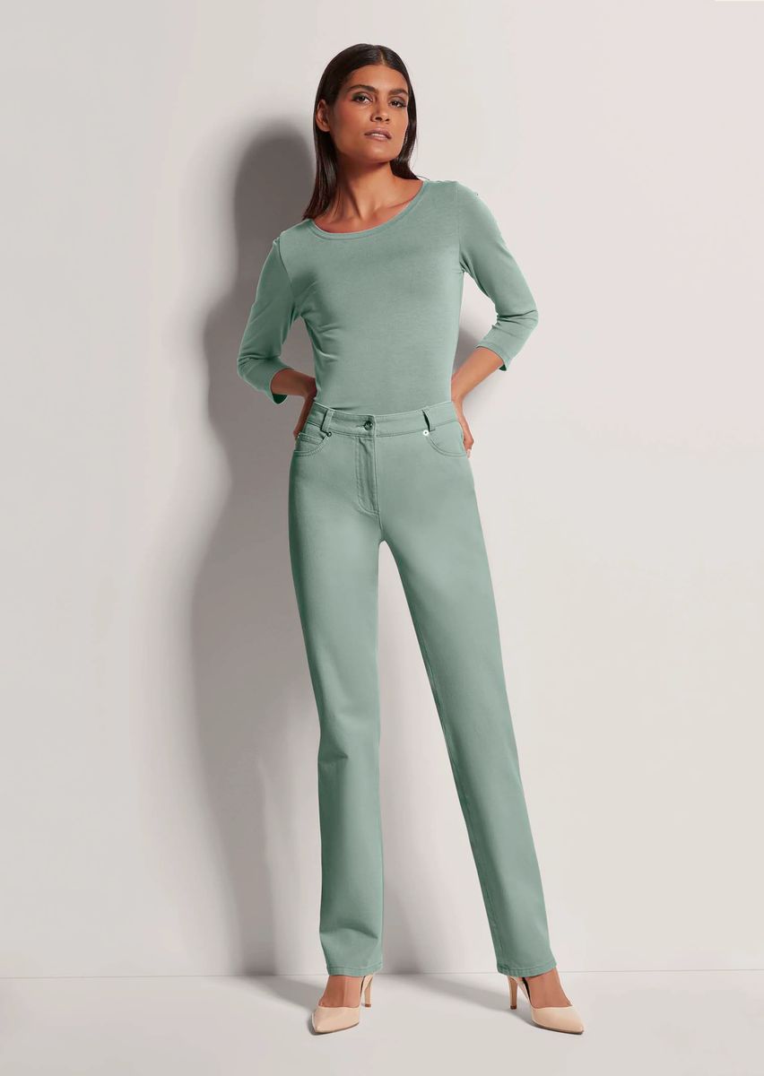 Klassische Five-Pocket Jeans mit geradem Bein