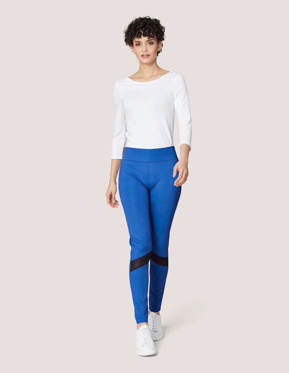 Performance-Leggings mit Netzeinsätzen