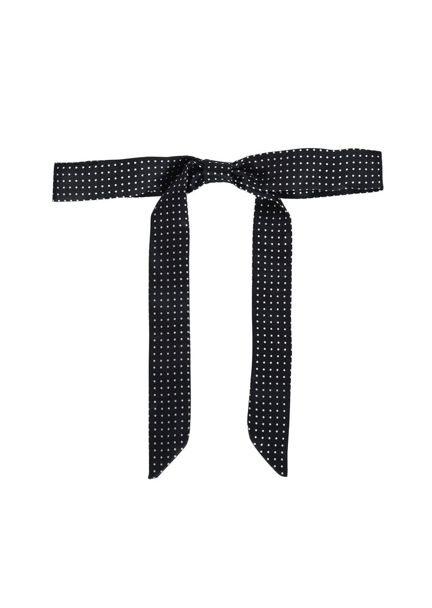 Gepunktetes Schleifen-Choker-Halsband