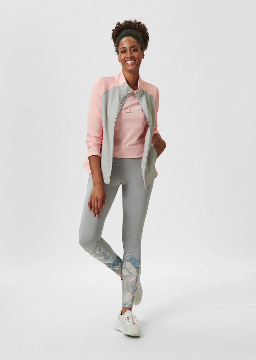 Zip-Jacke im Colourblocking-Stil