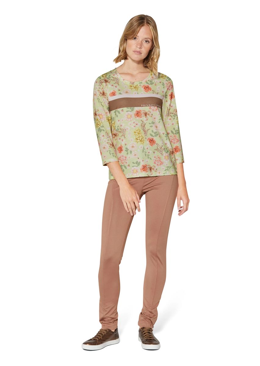 Florales 3/4-Arm-Shirt