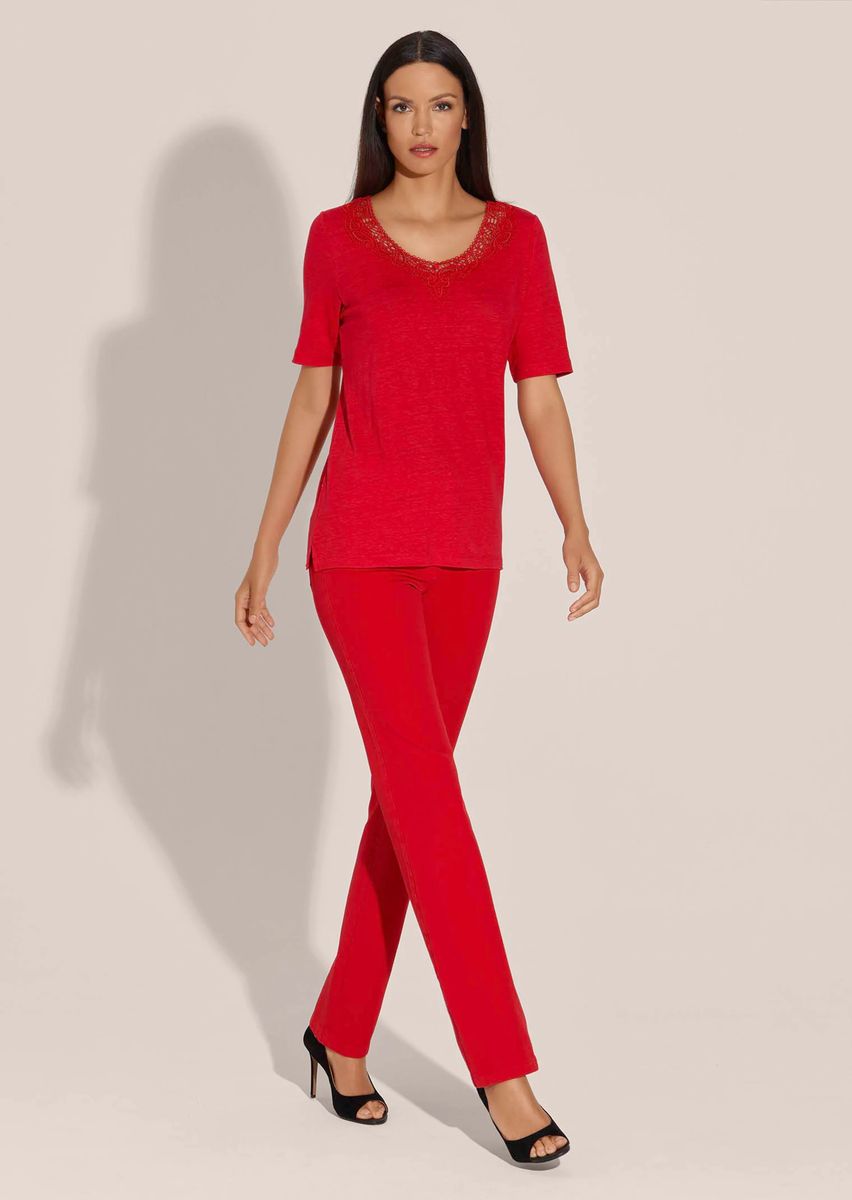 Stretch-Jeans mit geradem Bein