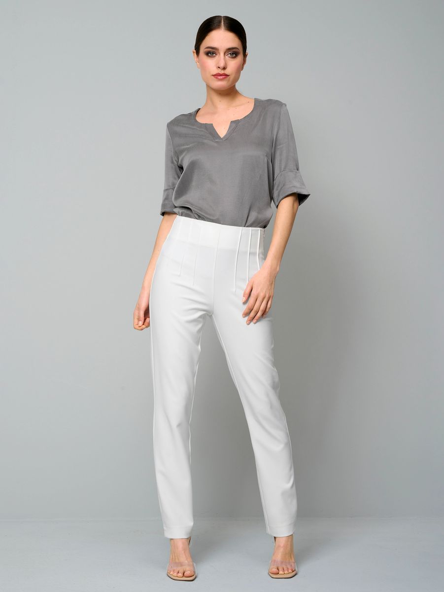 Elegante High-Waist Slim-Fit