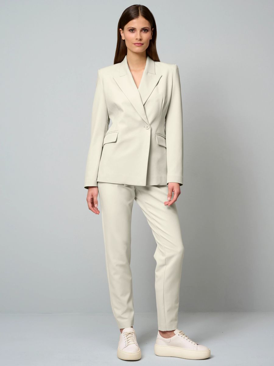 Taillierter Einknopf-Blazer mit Reverskragen