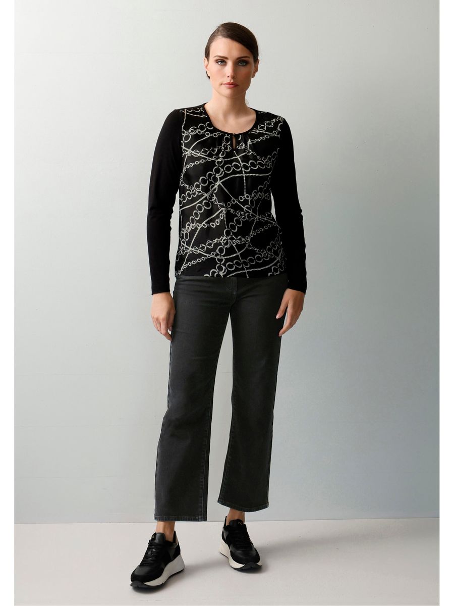Elegantes Blusenshirt mit Kettendruck