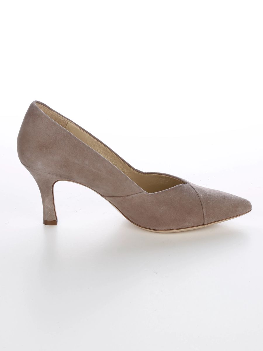 Elegante Suede-Pumps mit V-Ausschnitt