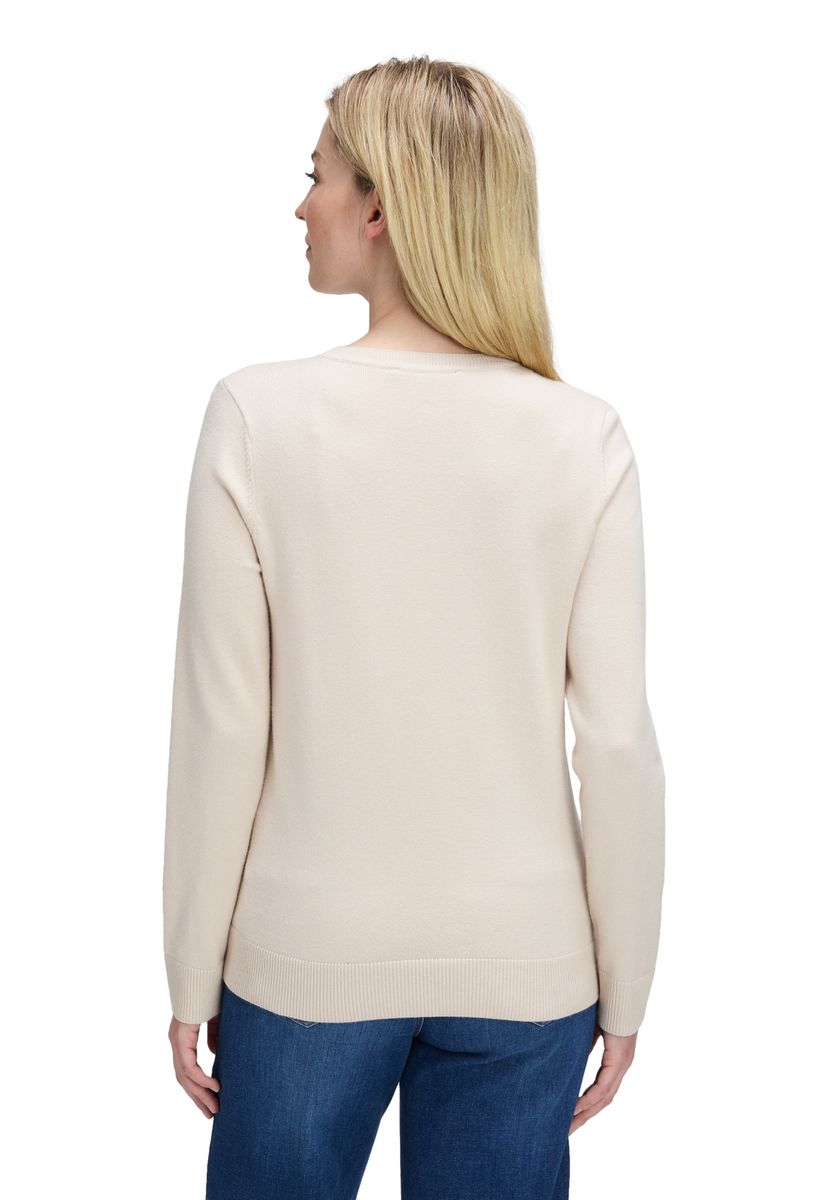 Klassischer Strickpullover mit Rundhalsausschnitt