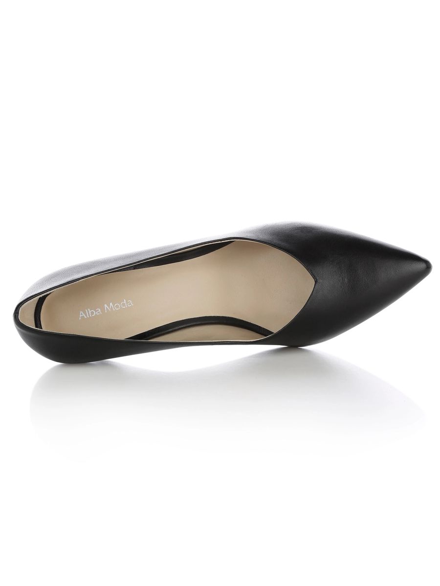 Elegante Lederpumps mit V-Ausschnitt