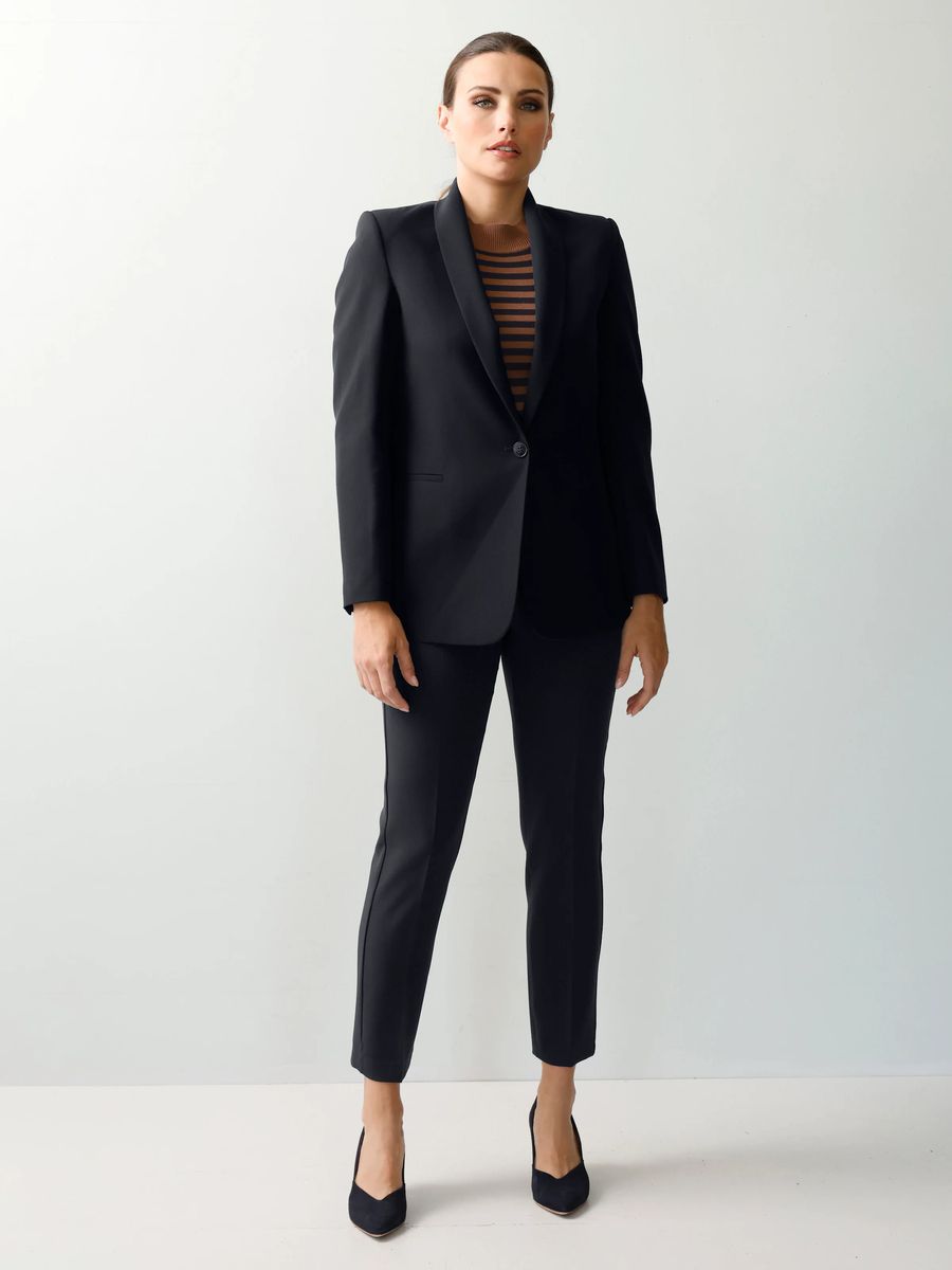 Taillierter Blazer mit Schalkragen