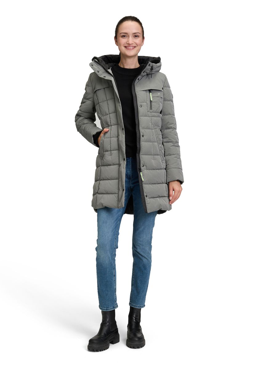 Sportiver gesteppter Winterparka mit Kapuze