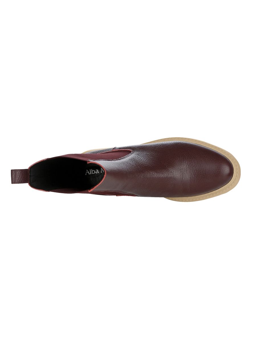 Leder Chelsea-Boots mit Plateausohle