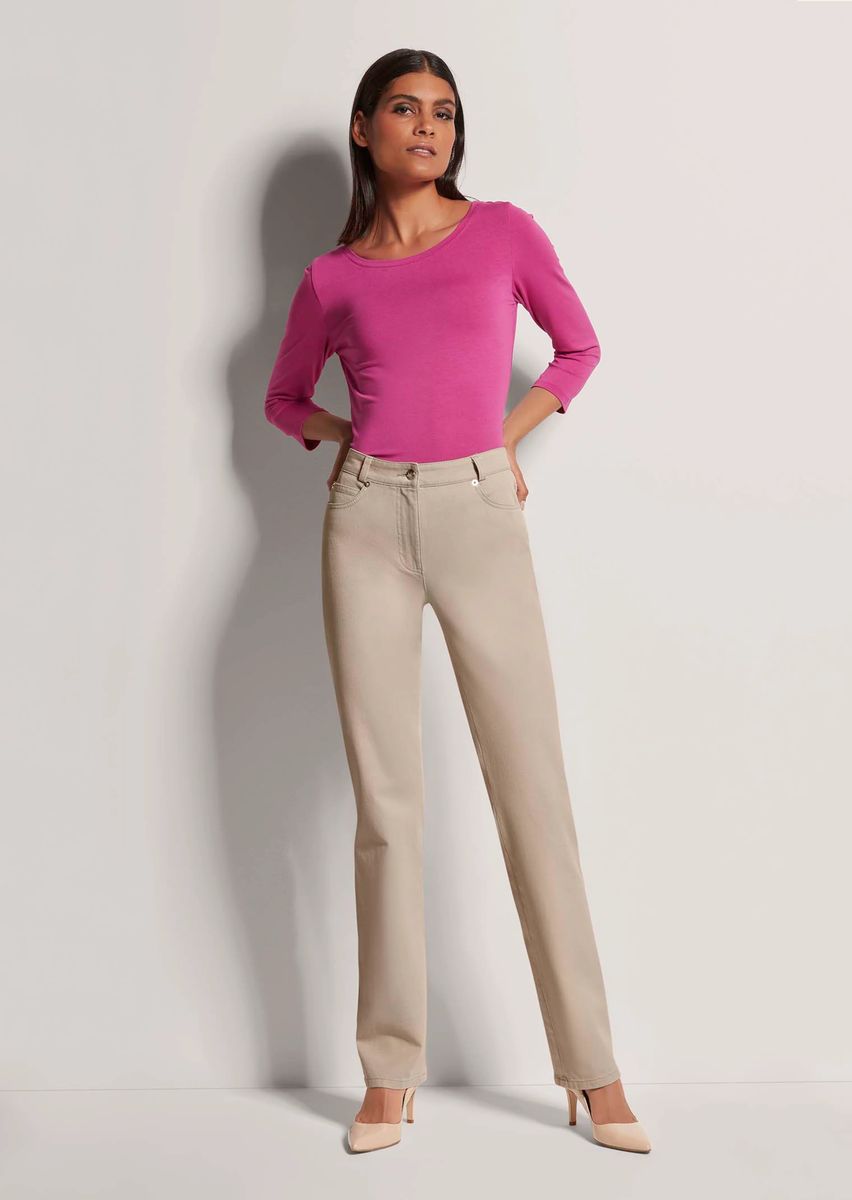 Gerade Five-Pocket-Jeans mit Stretch