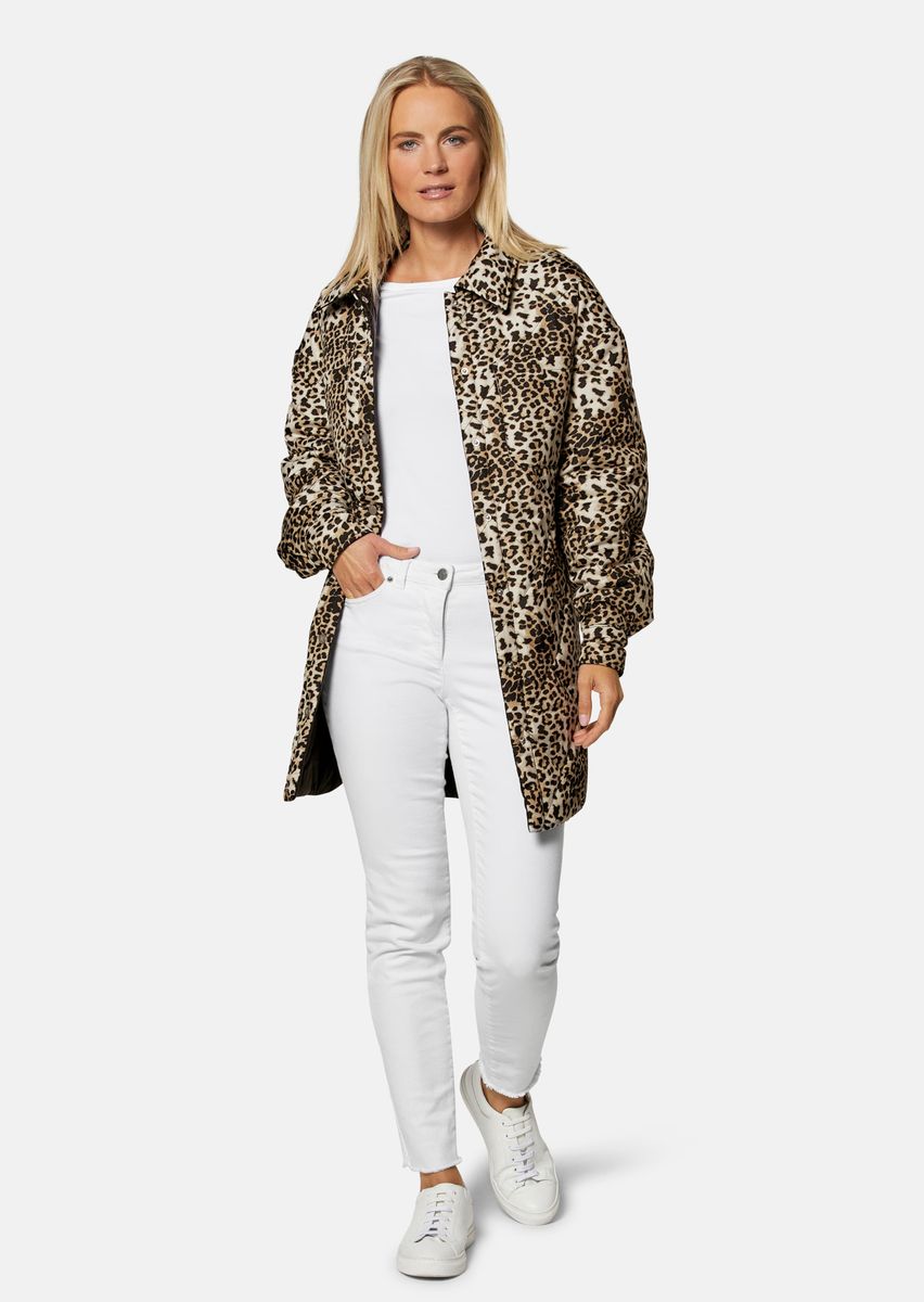 Wende-Steppjacke im Leopardenmuster