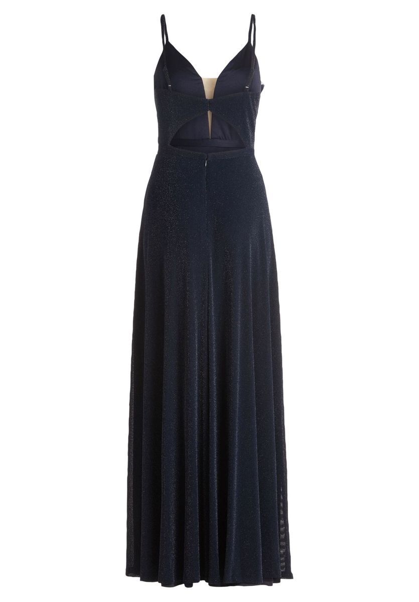 Elegantes Schimmerndes Maxi-Abendkleid mit V-Ausschnitt