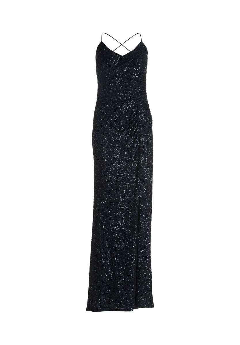 Pailletten-Abendkleid mit Schlitz