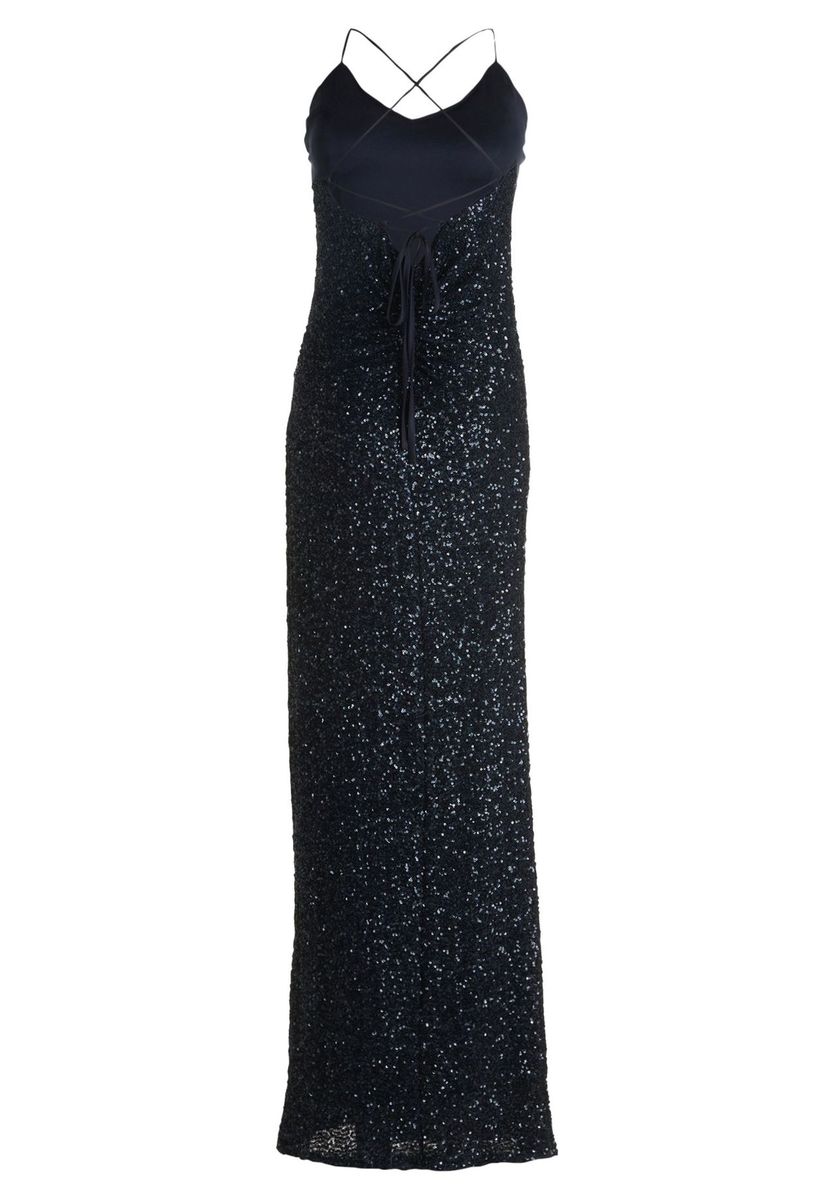 Pailletten-Abendkleid mit Schlitz
