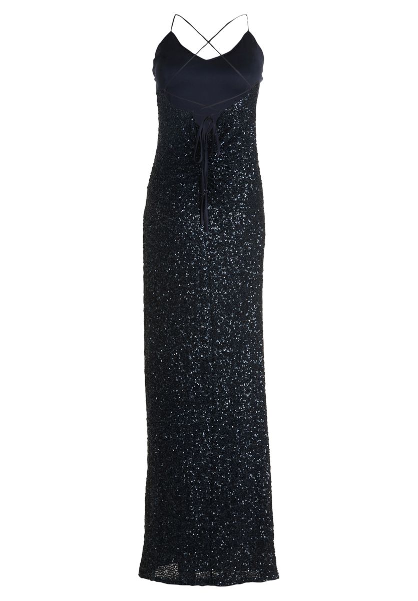 Pailletten-Abendkleid mit Schlitz