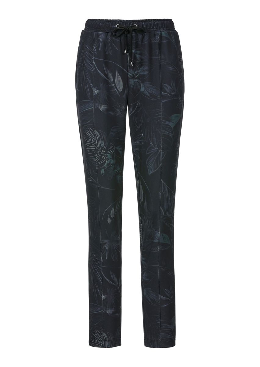 Elegante Joggpants mit Botanik-Print