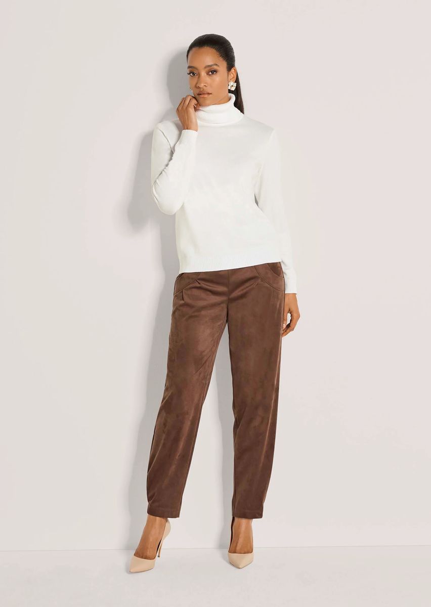 Zeitloser figurbetonter Rollkragenpullover