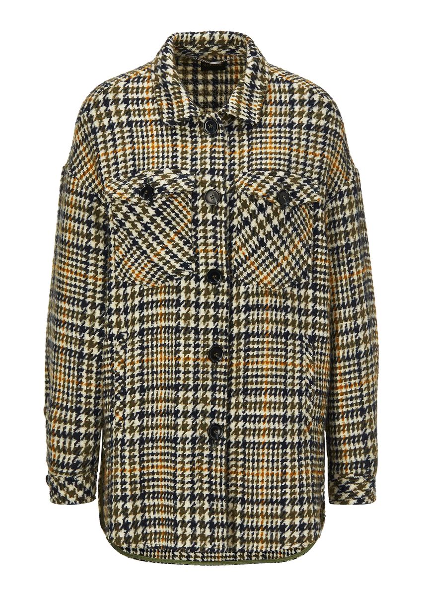 Oversize Karierte Hemdjacke