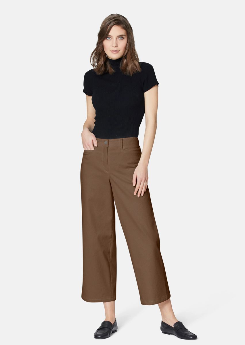 Weite Culotte aus Feincord