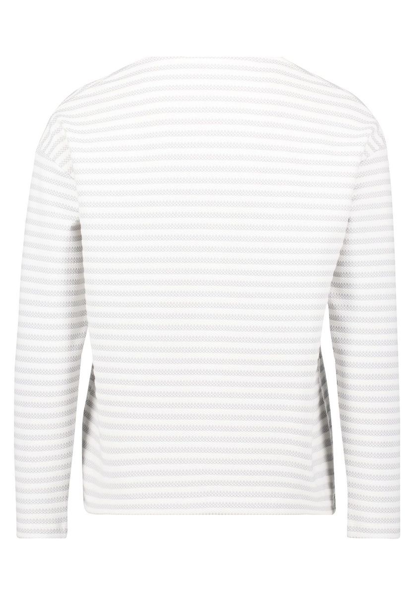 Gestreiftes Sweatshirt mit Karree-Ausschnitt