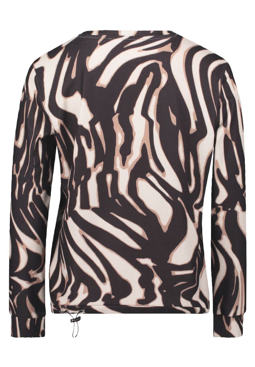 Sweatshirt mit abstraktem Animal-Print