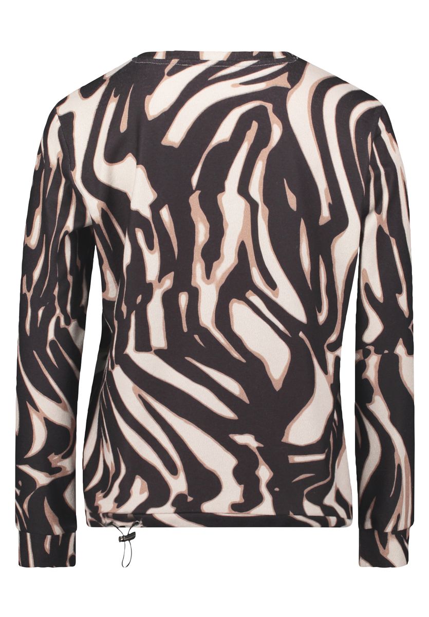 Sweatshirt mit abstraktem Animal-Print