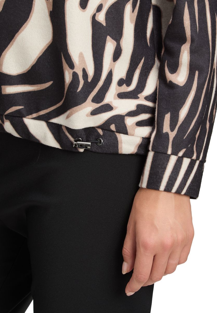 Sweatshirt mit abstraktem Animal-Print