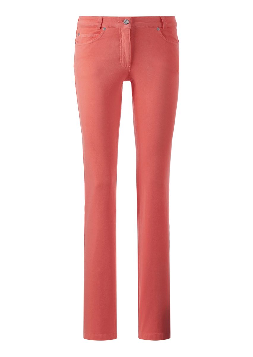 Gerade geschnittene Slim-Jeans im Five-Pocket-Stil