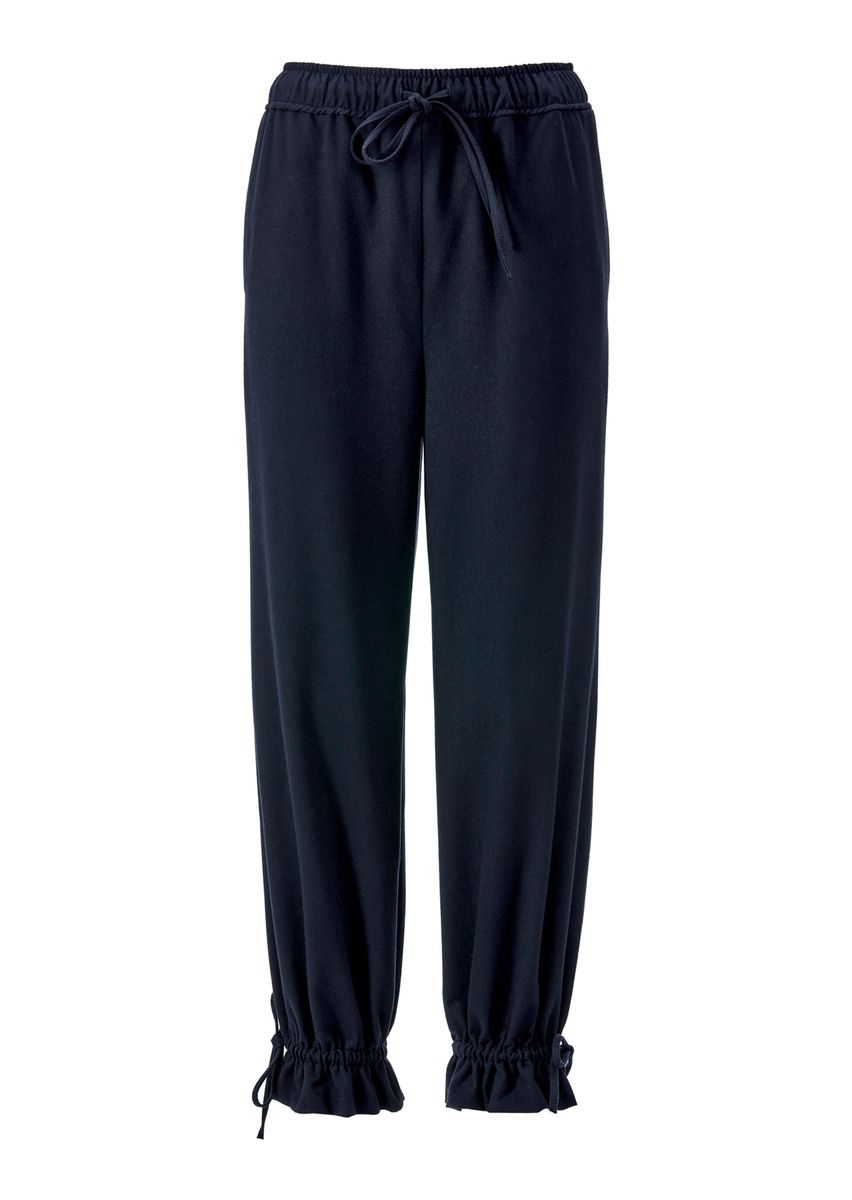 Athleisure-Hose mit gerafften Säumen