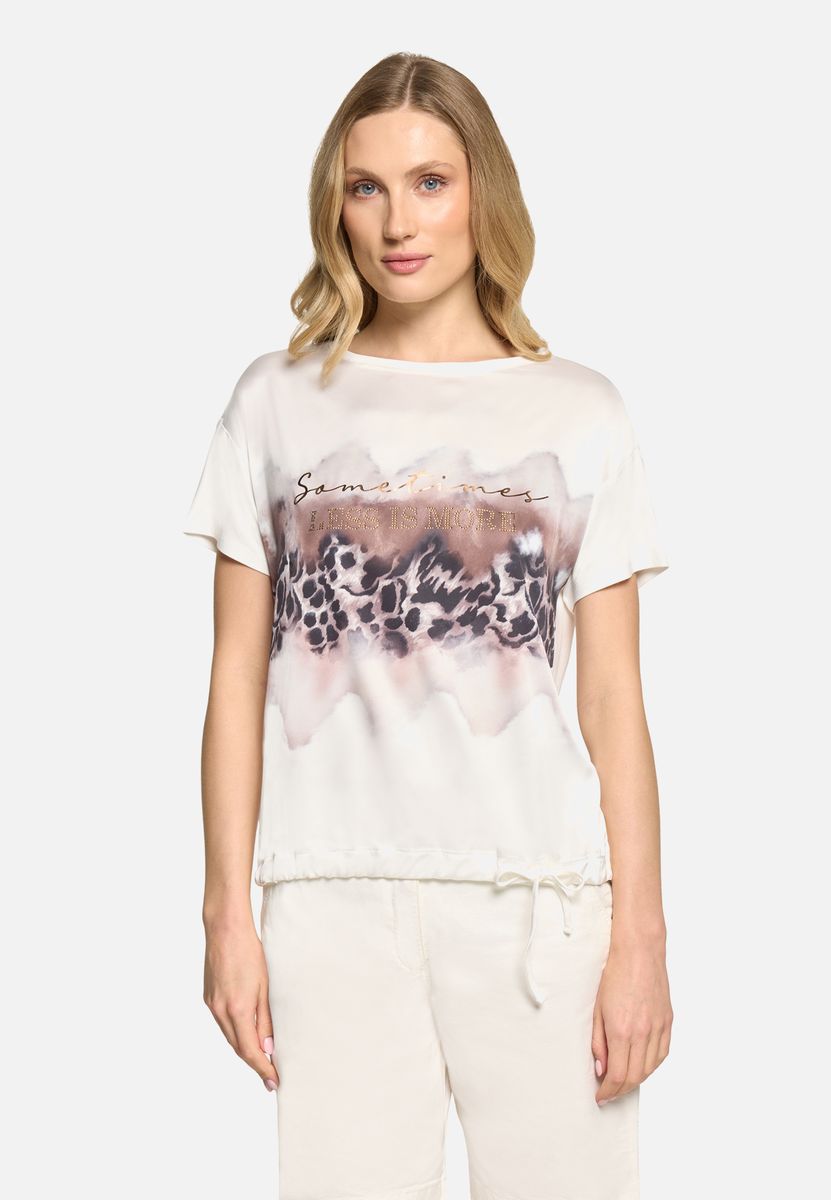 Verziertes Blusenshirt mit Mustermix