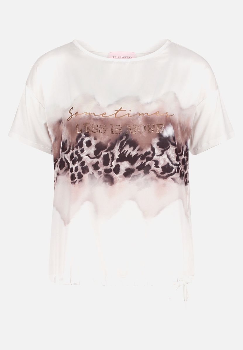 Verziertes Blusenshirt mit Mustermix