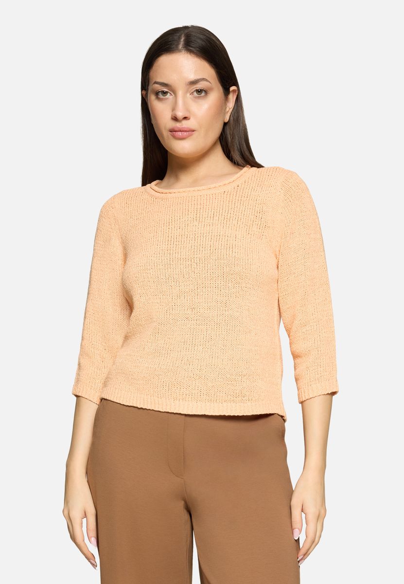 Klassischer Strickpullover mit 3/4-Arm