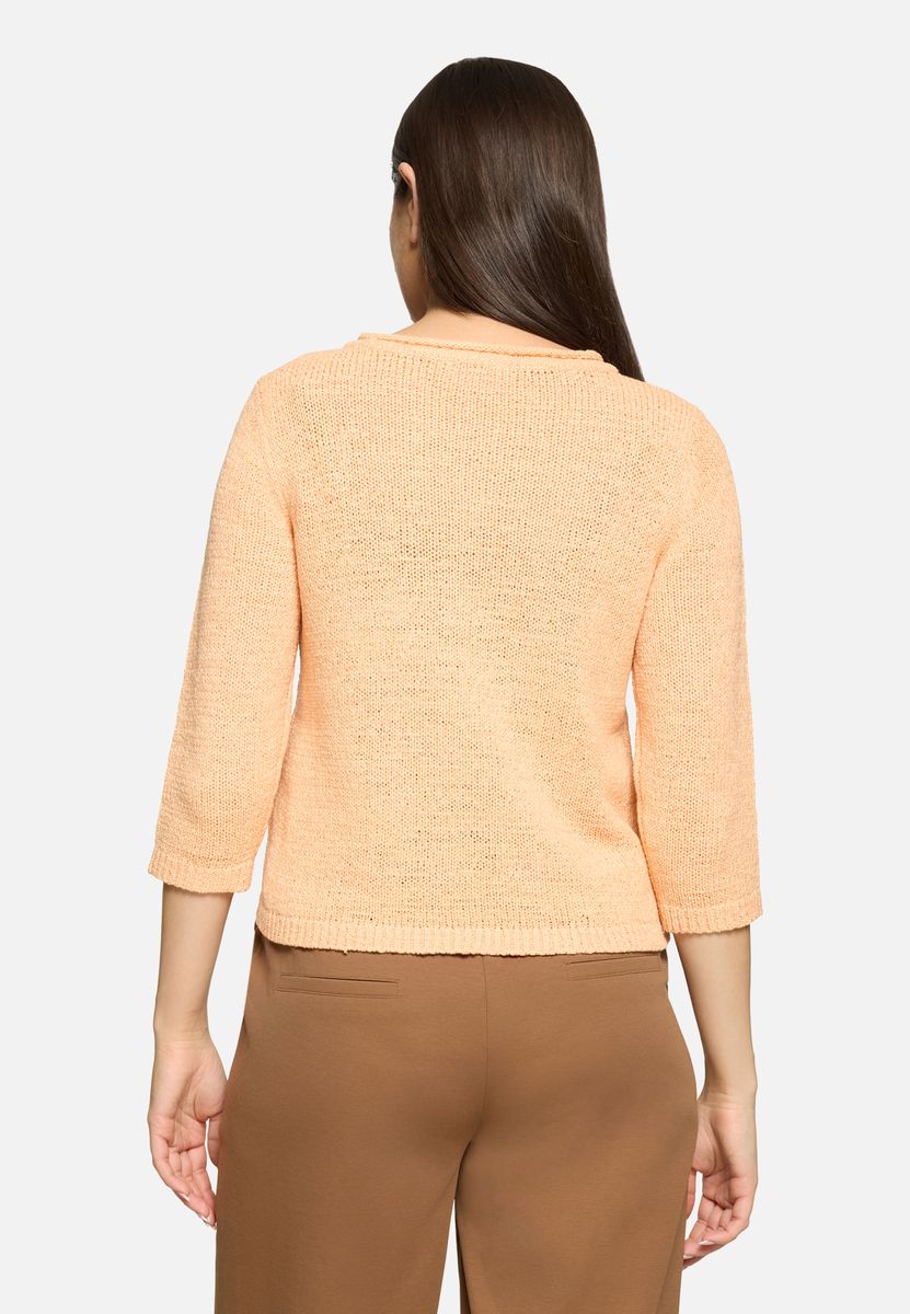 Klassischer Strickpullover mit 3/4-Arm