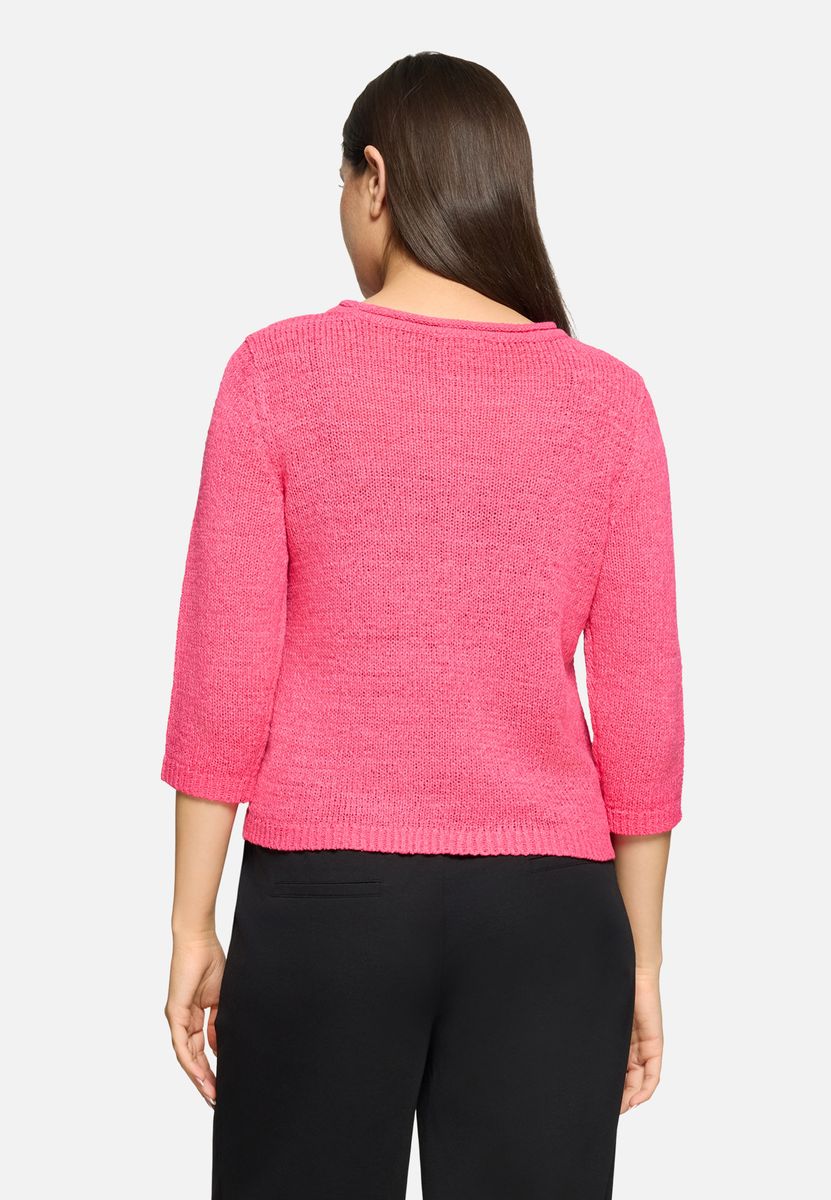 Klassischer Strickpullover mit 3/4-Arm