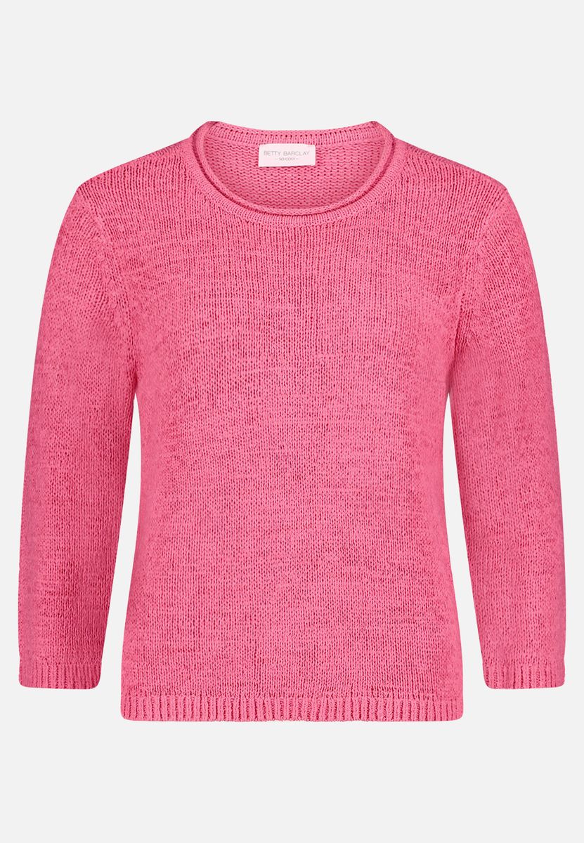 Klassischer Strickpullover mit 3/4-Arm