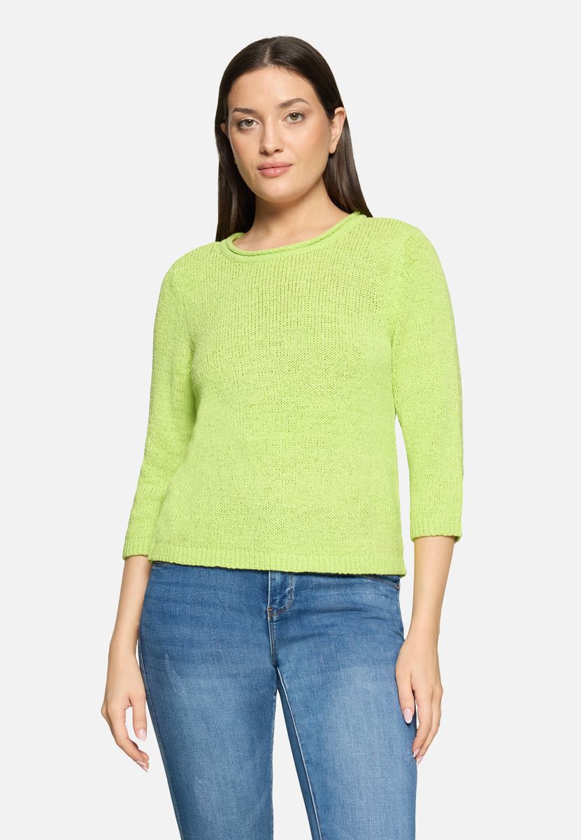 Klassischer Strickpullover mit 3/4-Arm